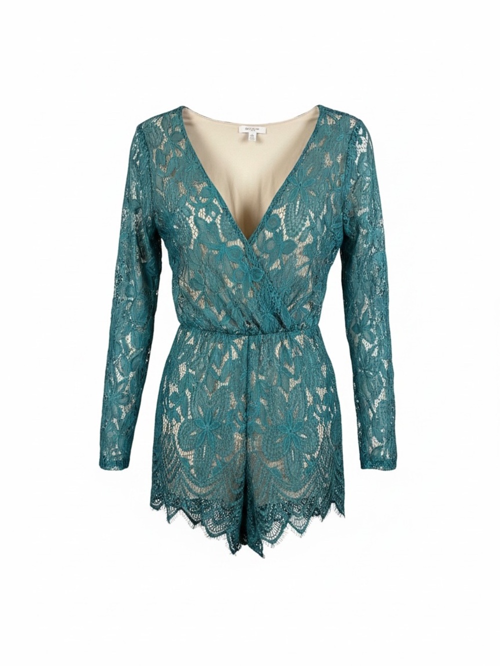 Xhilaration Women's Green and Blue Playsuit-romper